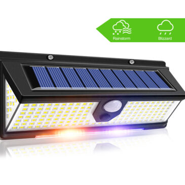 Solární osvětlení 190 LED se senzorem pohybu a soumraku