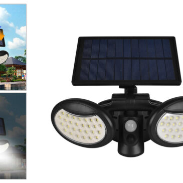 ENTAC – Solární osvětlení 56 LED 10W se senzorem pohybu