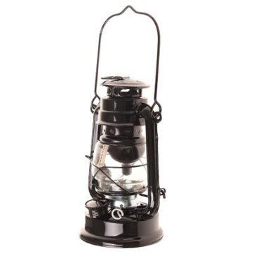 Petrolejová lampa 25 cm černá